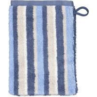 Cawö Cawo Breeze Streifen Washandje 16x22 sky - thumbnail