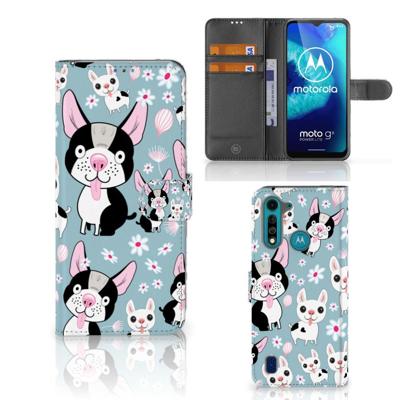 Motorola G8 Power Lite | Telefoonhoesje | Met pasjeshouder | Hondjes