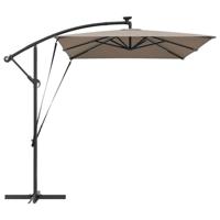 Cantilever Banana Parasol Taupe 294 x 200 x 254 cm - thumbnail
