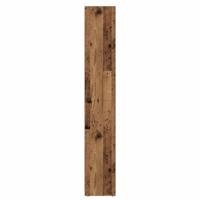 Badkamerkast 30x30x183,5 cm bewerkt hout oud houtkleurig - thumbnail