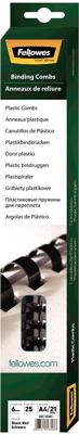 Fellowes bindruggen, doos van 25 stuks, 6 mm, wit Fellowes bindruggen, doos van 25 stuks, 6 mm, wit