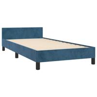 Bedframe zonder matras 80x200 cm fluweel donkerblauw - thumbnail