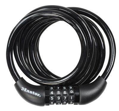 Masterlock Spiraalkabelslot, 1,80m x 8mm - 8221EURDPRO 8221EURDPRO