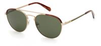 Fossil zonnebril dames piloot cat. 3 bruin/groen - thumbnail