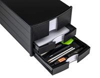 HAN HA-1017-13 Ladenkast Impuls Zwart 3 Gesloten Laden, Met Inzet - thumbnail