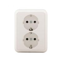 ELSO stopcontact 235404 2f. 16A half verzonken FASHION rw Meerdere kleuren 1 stuk(s) - thumbnail