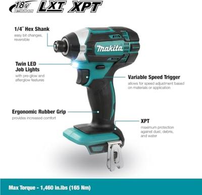Makita DTD152Z Accu slagschroevendraaier 165Nm 18V Basic Body - thumbnail