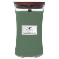 Woodwick Mint Leaves & Oak Large Candle - thumbnail