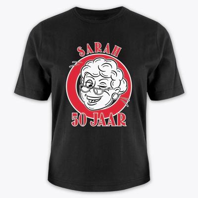 Leeftijd shirt Sarah 50