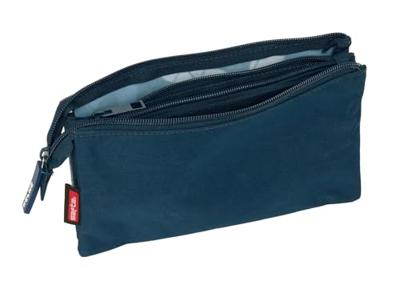 Pennenetui met 3 vakken Kelme Epic Marineblauw 22 x 12 x 3 cm