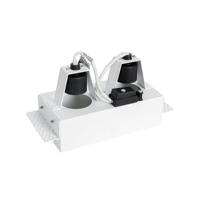 QAZQA Set van 6 inbouwspots wit GU10 70mm 2-lichts trimless - Oneon - thumbnail