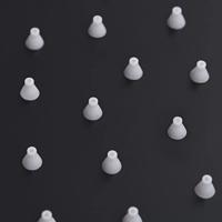 VidaXL Regendouchekop vierkant 30x30 cm roestvrij staal zwart - thumbnail