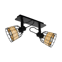 Eglo Dubbele rotan spotAnwick 1 - 43325 - thumbnail