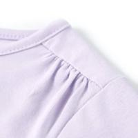 Kindershirt met lange mouwen ballerinaprint 104 lichtlila - thumbnail