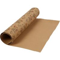 Creativ Company Faux leather papier, b: 49,5 cm, unikleurig,bedrukt, 350 gr, lichtbruin, 1 m/ 1 rol - thumbnail
