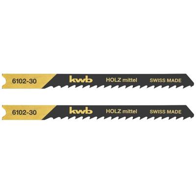 kwb 610230 Decoupeerzaagbladen, houtbewerking, speciale insteektanden, HCS, 2x middel 2 stuk(s)