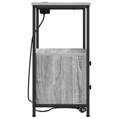 Nachtkastje 2 pcs Grijs Sonoma 40 x 31 x 60 cm Bewerkt hout