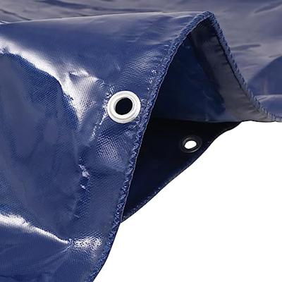 Dekzeil 650 g/m² 6x8 m blauw - thumbnail