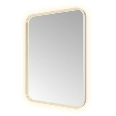 Spiegel Hotbath &MORE 80x60 cm LED-Verlichting Spiegelverwarming Rechthoek Afgerond RVS