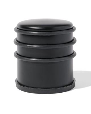 HEMA Deurstopper 7.5x7.5x8cm metaal zwart