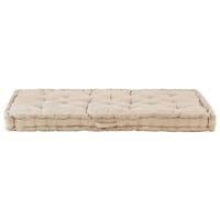 Palletvloerkussen 120x80x10 cm katoen beige - thumbnail