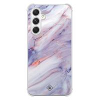 Samsung Galaxy A54 shockproof hoesje - Marmer paars - thumbnail