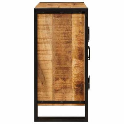 Nachtkastje Bruin 38 x 33 x 58 cm Massief ruw mango hout Nachtkastje Bruin 38 x 33 x 58 cm Massief ruw mango hout