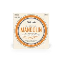 D'Addario EFW74 Flatwound Stainless Steel Medium 11-36 snaren voor mandoline - thumbnail