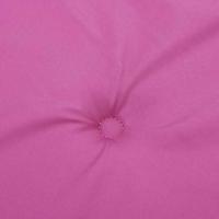 Tuinstoelkussens 2 st 50x50x3 cm stof roze - thumbnail