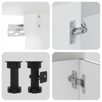 8-delige Keukenkastenset Kalmar bewerkt hout betongrijs - thumbnail