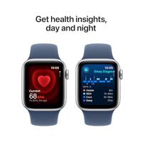 Apple Watch SE (2024) GPS 40 mm Aluminium kast Sport Band Denim M/L - thumbnail