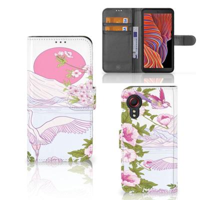 Samsung Galaxy Xcover 5 | Telefoonhoesje | Met pasjeshouder | Bird Standing Samsung Galaxy Xcover 5 | Telefoonhoesje | Met pasjeshouder | Bird Standing