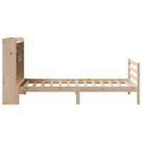 Bed met boekenkast zonder matras massief grenenhout 75x190 cm - thumbnail
