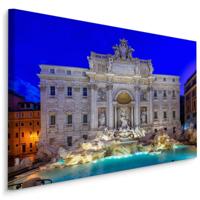 Schilderij - Trevi Fontein, Rome Italië, Premium Print - thumbnail