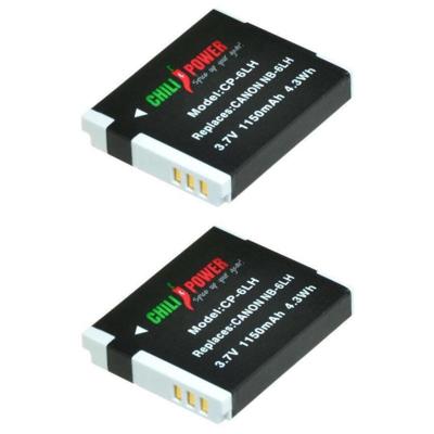 ChiliPower NB-6LH accu voor Canon - 1150mAh - 2-Pack