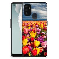 OnePlus Nord N100 Bloemen Hoesje Tulpen - thumbnail