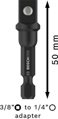 Bosch Accessories 2608522563 2608522563 Slagadapter Aandrijving 3/8 (10 mm) 1 stuk(s) Bosch Accessories 2608522563 2608522563 Slagadapter Aandrijving 3/8 (10 mm) 1 stuk(s)