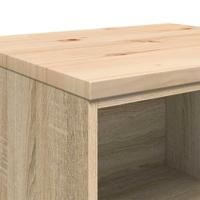 Garagekast 60x51x85 cm massief grenenhout sonoma eikenkleurig - thumbnail
