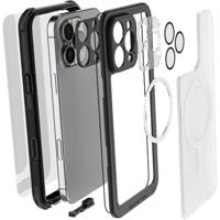 Ghostek Nautical Waterproof MagSafe Case + Belt Swivel Holster Apple iPhone 16 Pro Max Clear - thumbnail