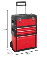 KS Tools 8500340 850.0340 Gereedschapskist (leeg) Kunststof, Plaatstaal Zwart-rood - thumbnail