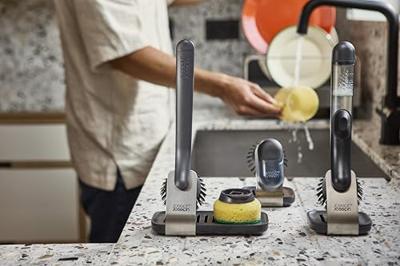 Joseph Joseph SkinTech Borstelkoppen 2 Stuks Antraciet