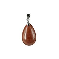 Druppel Hanger Jaspis Rood - thumbnail
