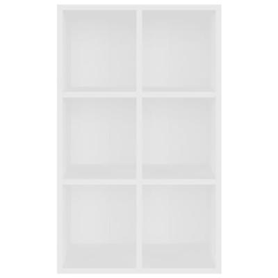 Boekenkast/dressoir 66x30x97,8 cm bewerkt hout wit Boekenkast/dressoir 66x30x97,8 cm bewerkt hout wit
