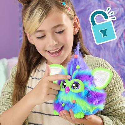 Furby Galaxy, spraakgestuurd knuffeldier dat oplicht in het donker, interactief speelgoed, vanaf 6 jaar Furby Galaxy, spraakgestuurd knuffeldier dat oplicht in het donker, interactief speelgoed, vanaf 6 jaar