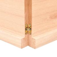 Wandschap 140x60x(2-4) cm onbehandeld massief eikenhout - thumbnail