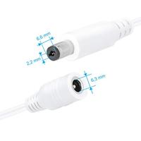 Wicked Chili 5 m verlengkabel DC compatibel met Philips HUE Lightstrip Plus (White and Color Ambiance) V3 en V4 (paarse verpakking) voor netadapter S020YM2400083, wit - thumbnail
