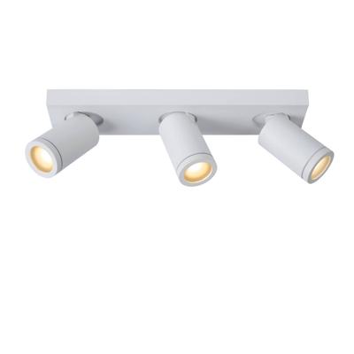 Lucide TAYLOR - Plafondspot Badkamer - LED Dim to warm - GU10 - 3x5W 2200K/3000K - IP44 - Wit Lucide TAYLOR - Plafondspot Badkamer - LED Dim to warm - GU10 - 3x5W 2200K/3000K - IP44 - Wit