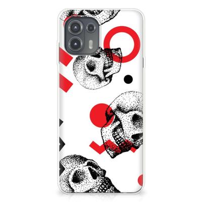 Silicone Back Case Motorola Edge 20 Lite Skull Red Silicone Back Case Motorola Edge 20 Lite Skull Red