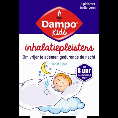 Dampo Kids inhalatiepleister diervormig 6 Stuks Dampo Kids inhalatiepleister diervormig 6 Stuks