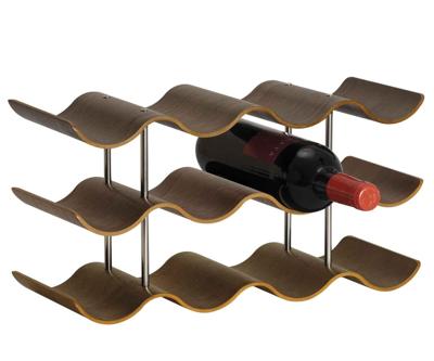 Flessenrek Andrea House Walnoot 42 x 16 x 23 cm